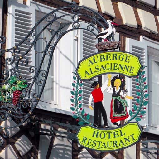 Enseigne Hotel Restaurant Alsace